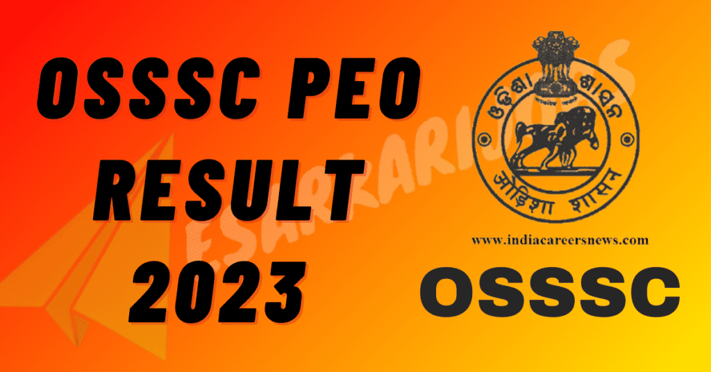 OSSSC PEO RESULT 2023